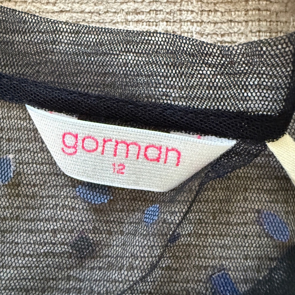 Gorman Womens Dark Fairy Mesh Grunge Rhinestone‎ Dress Midi Size 12 Whimsical - Picture 7 of 14